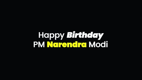 Happy 75th Birthday Dear Indian PM "Narendra Modi" Sir