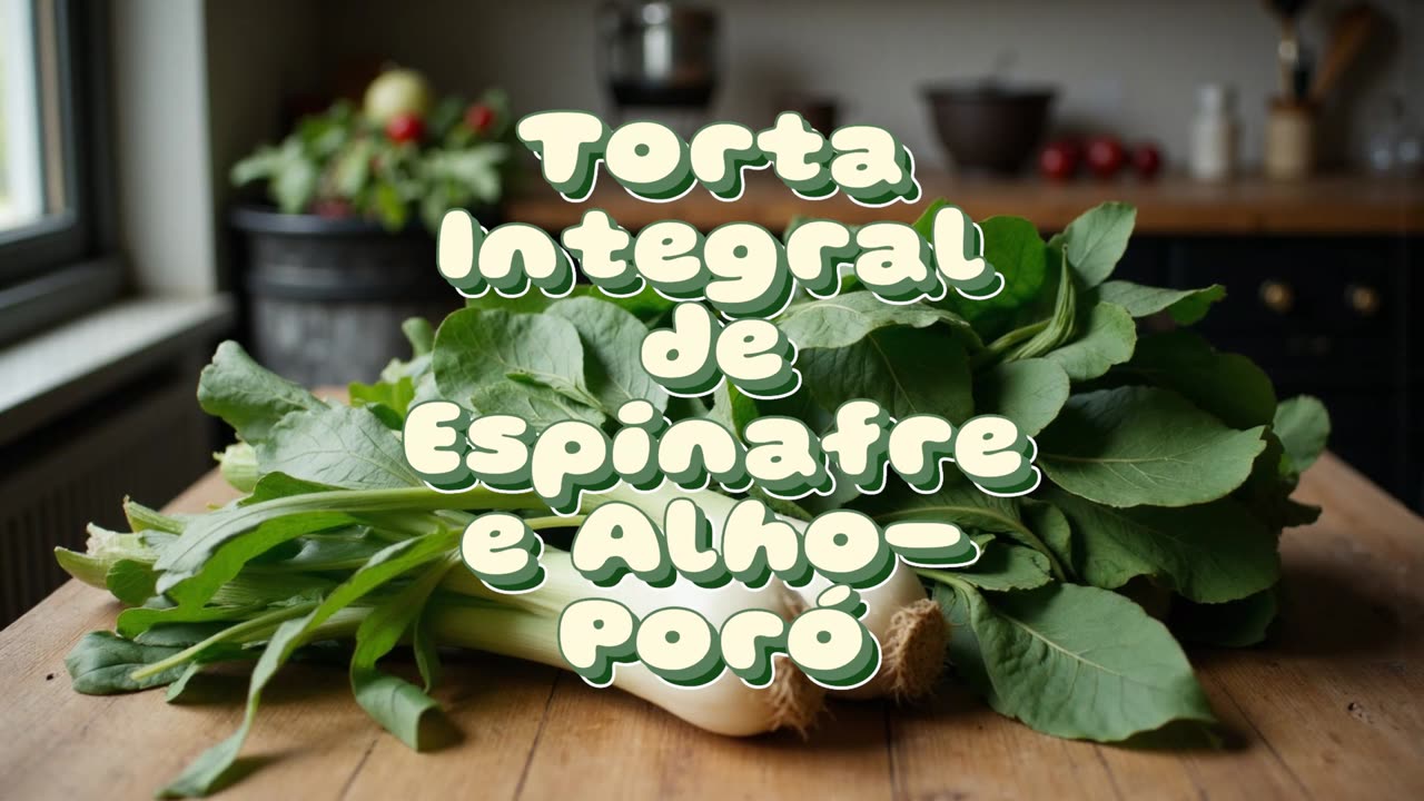 Torta Integral de Espinafre e Alho-Poró!