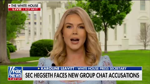 Press Sec: "The President stands strongly behind Sec Def Pete Hegseth"