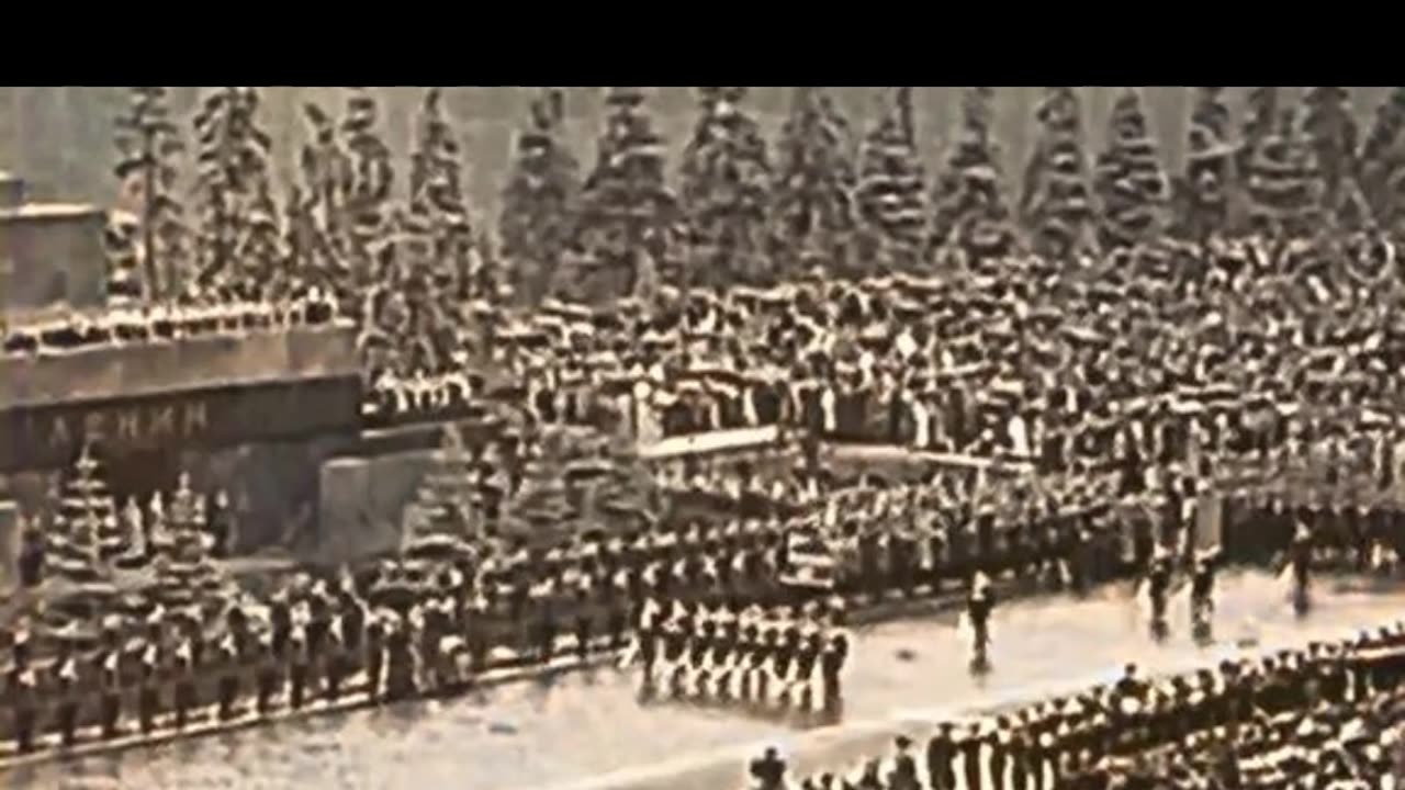 Red Square 1945 Victory March End of WWII in Europe #WWIIColourised