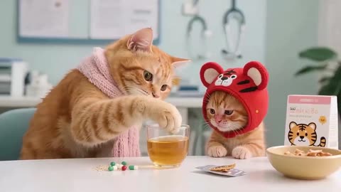 Tiger-Hat Kitten Allergic to Rapeseed Flowers, Nebulizer Helped