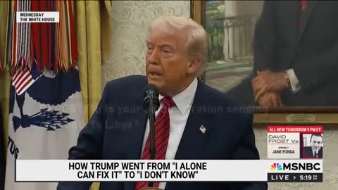 Trump's 'I don't know' presidency