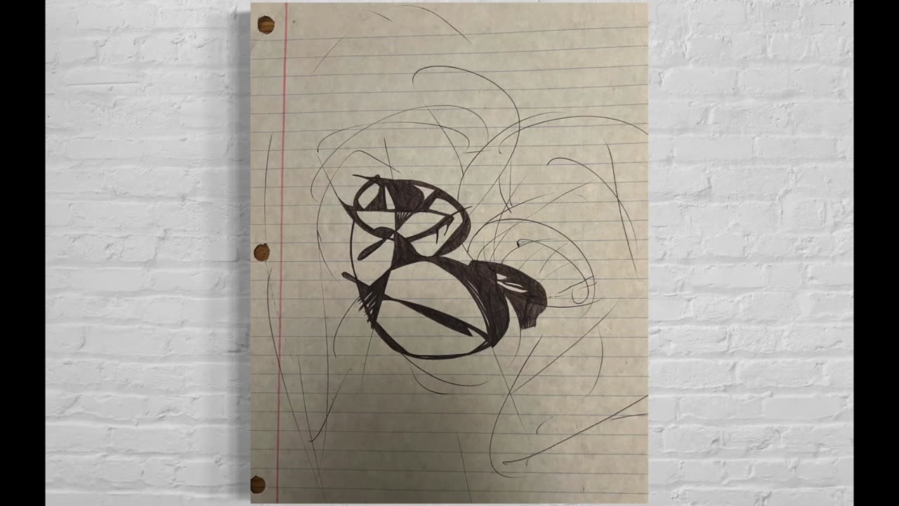 🎭 Abstract Jester #31 – A simple Abstract Jester Drawing by Jester Mayhone