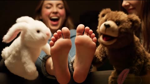 Puppets- a funny tickling play