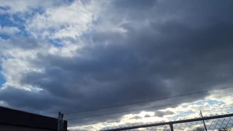 "Clouds" with breaks to the real blue sky