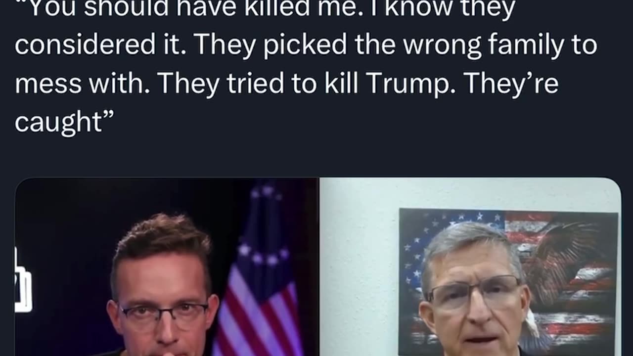Reminder/ReFresher | Gen Flynn Says Comey Wanted To & Should Have Killed Him.
