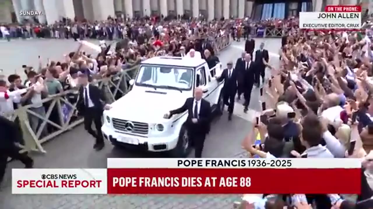 Pope Francis dies at 88, hours after Easter Sunday service