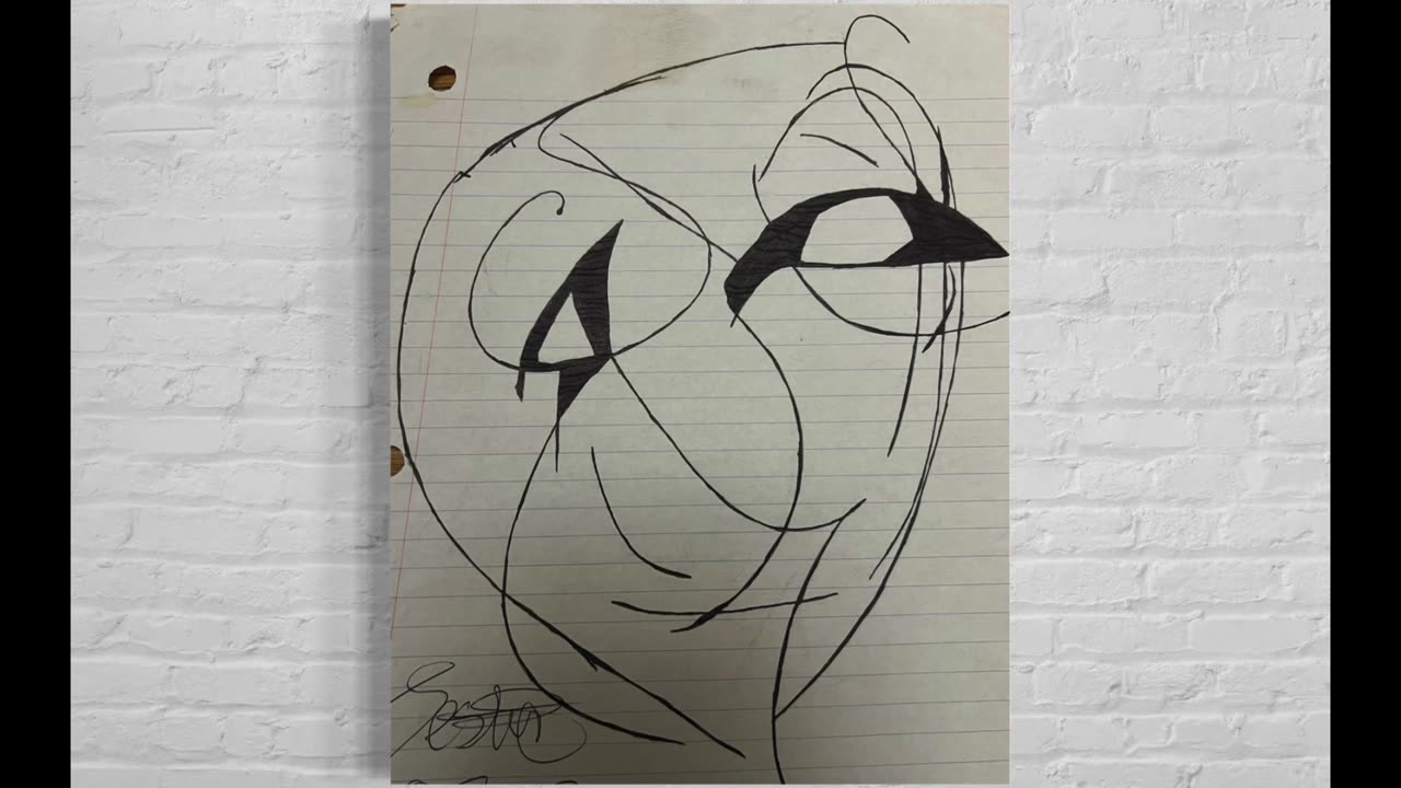 🎠Abstract Jester #22 – A simple Abstract Jester Drawing by Jester Mayhone