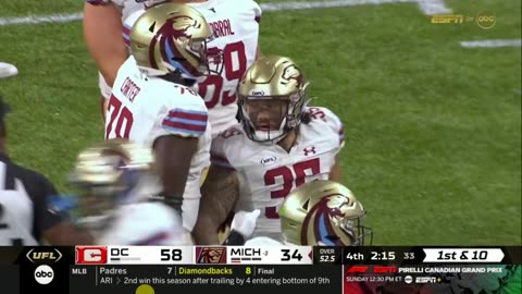 La Finale de la UFL 2025 Panthers du Michigan vs DC Defenders