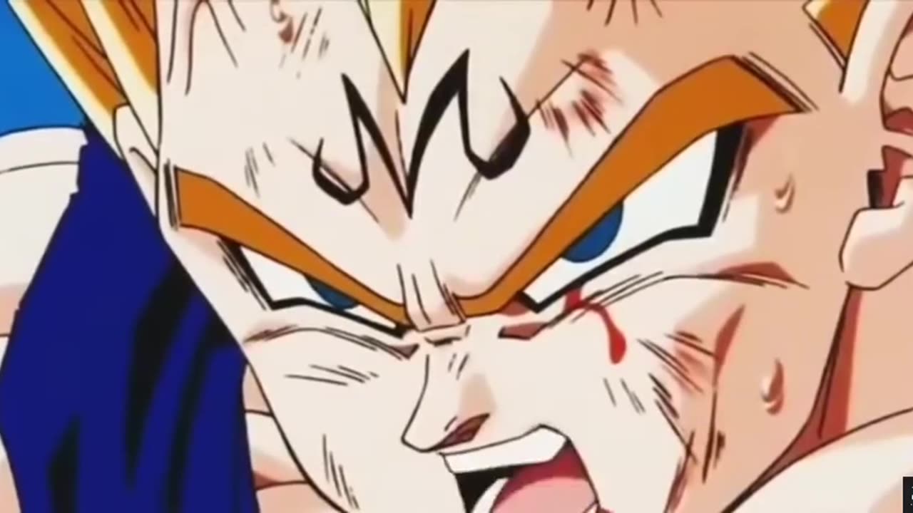 Goku vs Majin Vegeta – full fight (English Dub) #dbz #anime