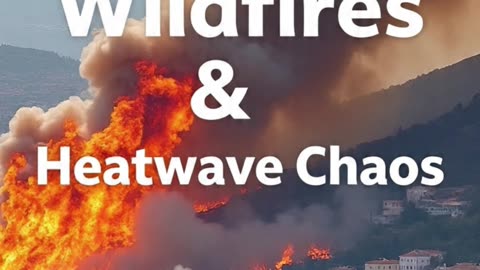 Wildfires Rage Across Europe! Patras, Spain, Portugal & More Under Extreme Heat