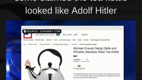 This billboard was removed as some claimed the tea kettle looked like Adolf Hitler