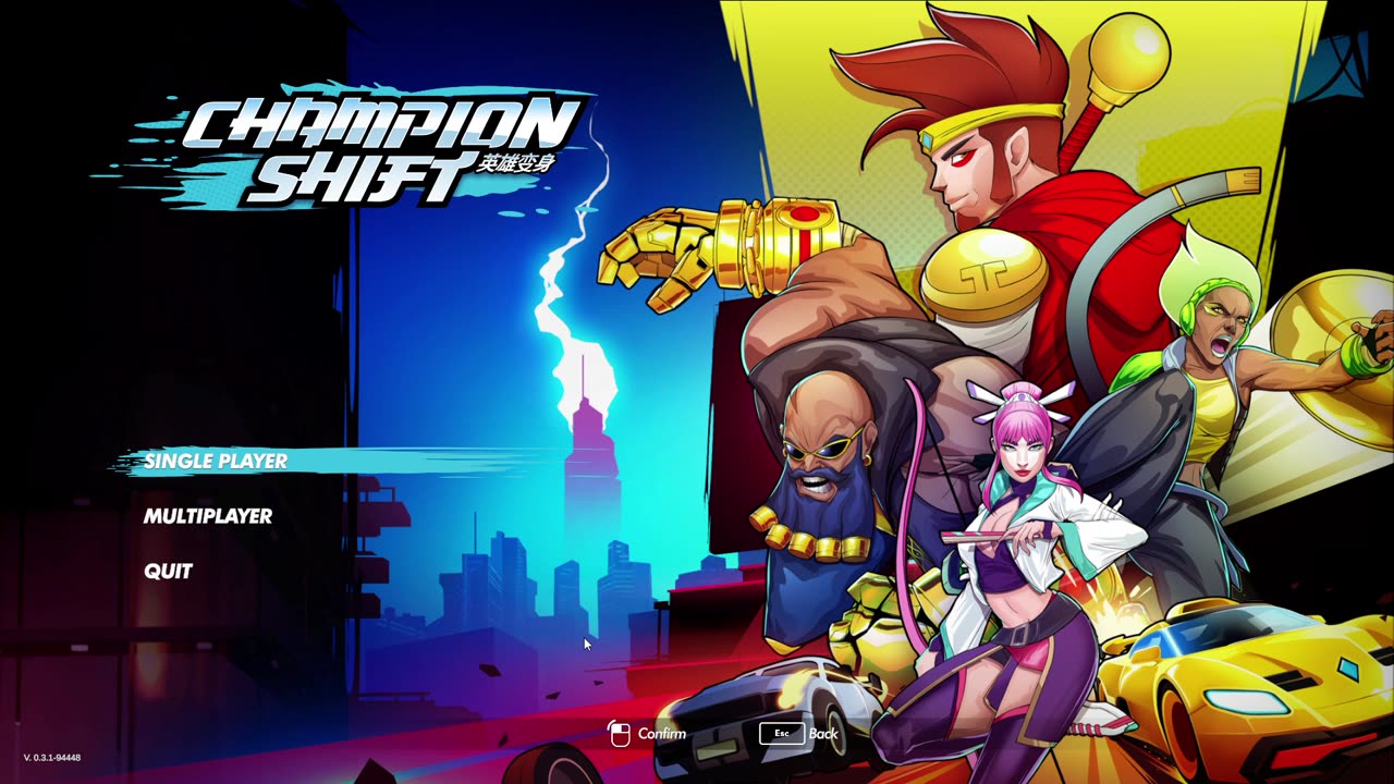 Champion Shift Demo - gameplay Action Roguelike Hack n slash Driving Mythology Driving