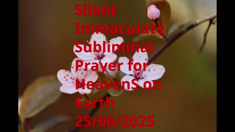 Silent Immaculate Subliminal Prayer for HeavenS on Earth 25-06-2025