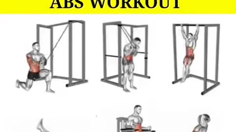 Top 9 Best Exercise for getting abs in a week #shorts