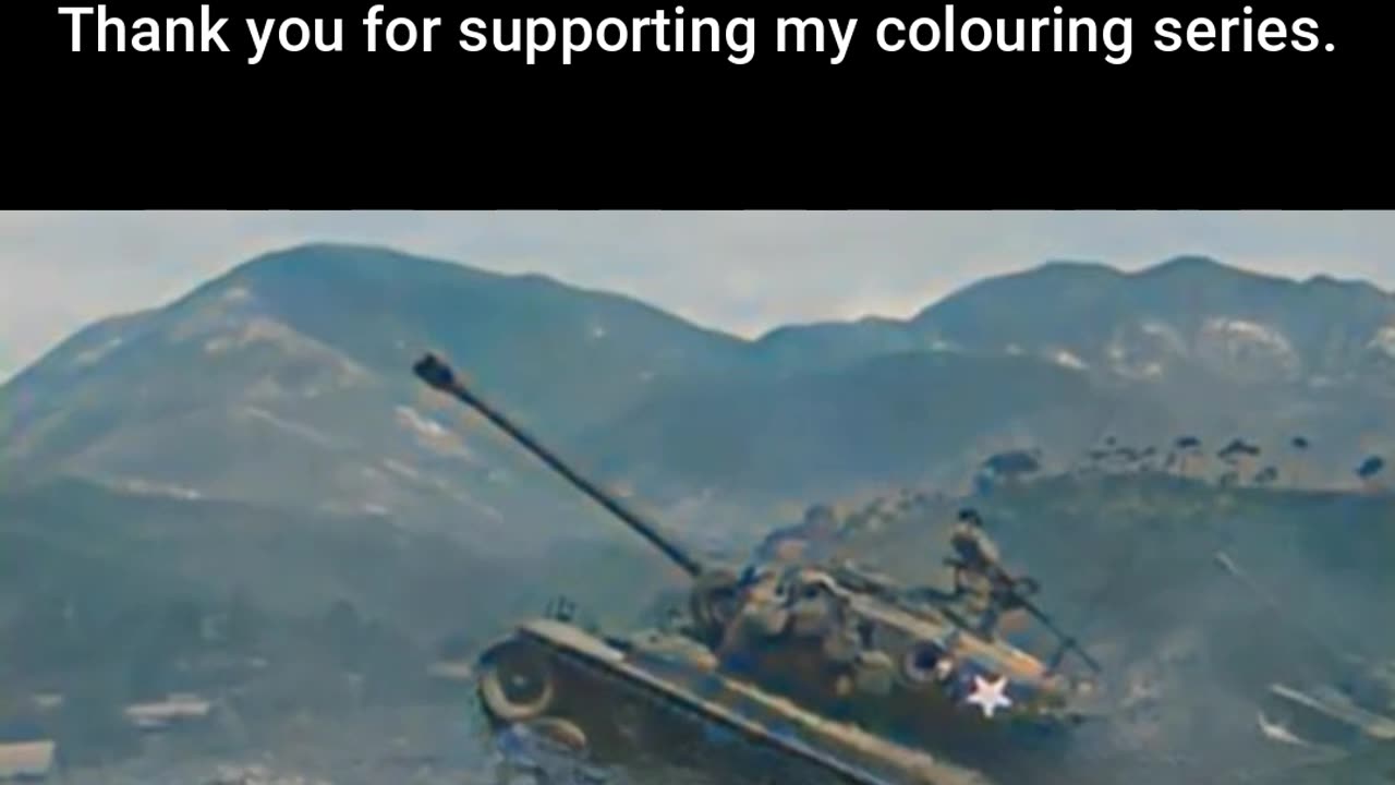 US Tank Crews Use Tanks as Artillery #ColourisedHistory