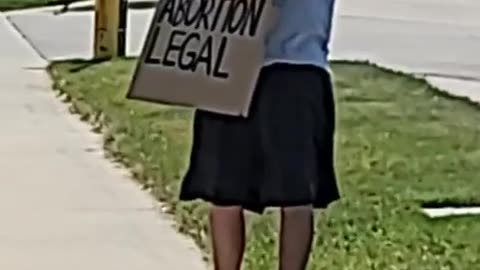 Planned Parenthood Protest Gains a Spectator