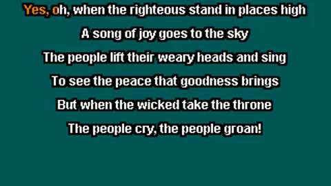 Let the Righteous Stand