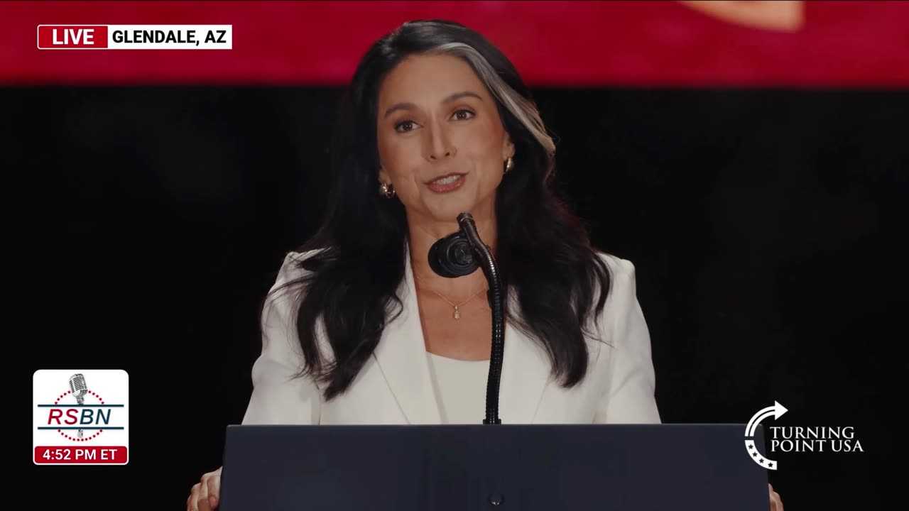 WATCH: Tulsi Gabbard Speaks at Turning Point USA's Charlie Kirk Memorial - 9/21/25