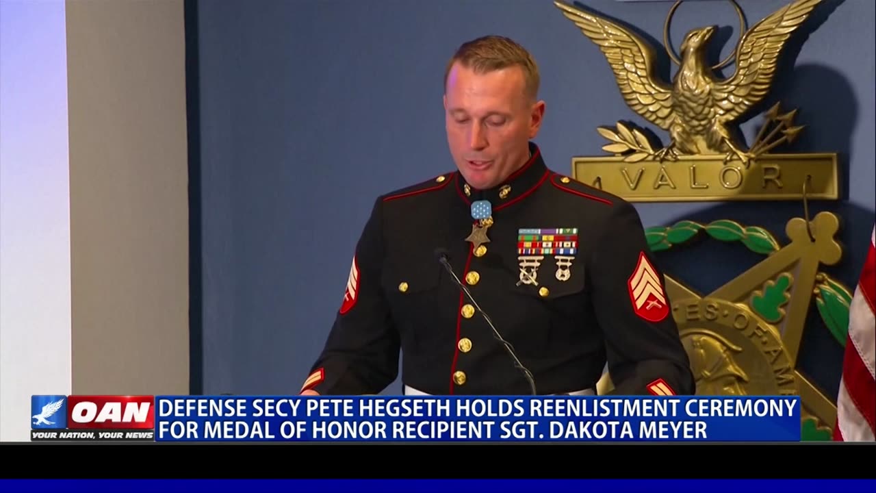 Once a Marine, Always a Marine: Medal of Honor Recipient Reenlists
