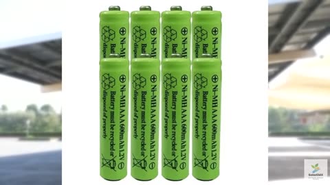 GSUIVEER Ni-mh AAA 600mAh 1.2V Rechargeable Battery for Solar Lights Outdoor Gar