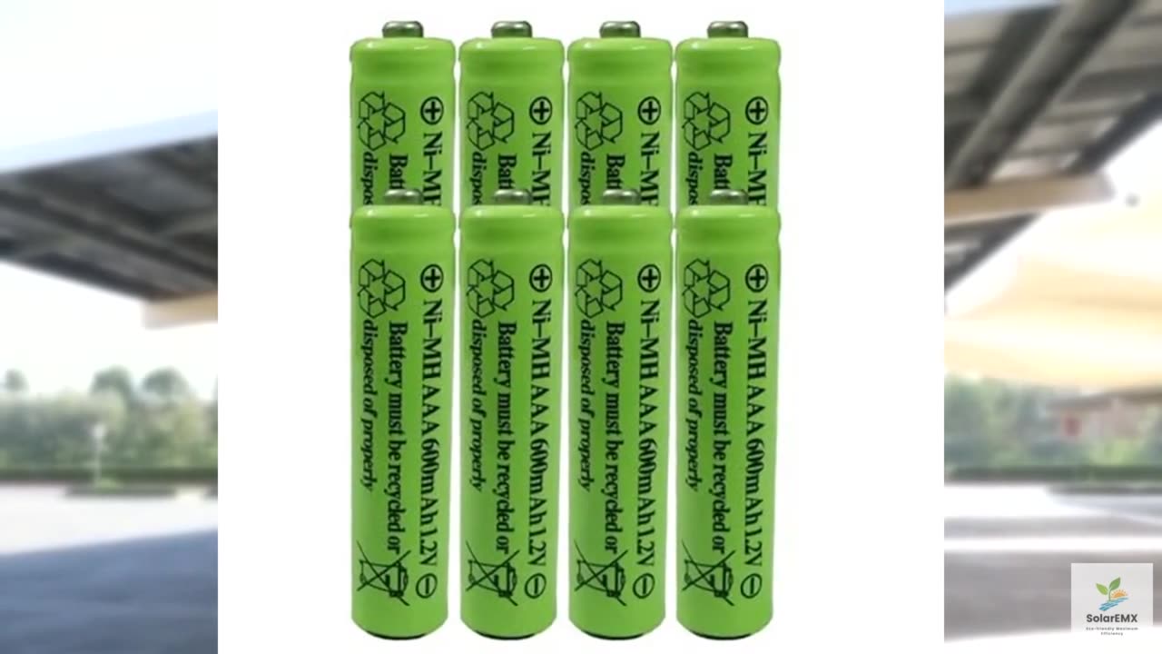 GSUIVEER Ni-mh AAA 600mAh 1.2V Rechargeable Battery for Solar Lights Outdoor Gar