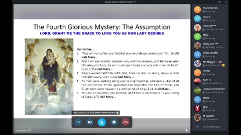 Feisty's 8 PM (Eastern) Scriptural Rosary