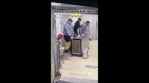 Funny dog attack people on shop😂😂 Crazy escape