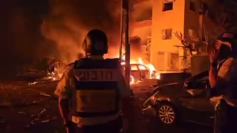 Heavy destruction caused by Iranian missiles in occupied territories