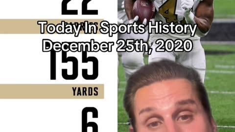 THE HISTORIC SPORTS MOMENT OF DECEMBER 25th, 2020
