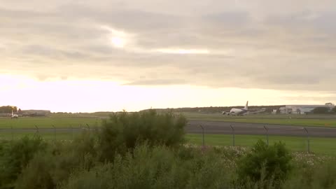 🚨🔥President Trump is officially wheels down in Turnberry, Scotland 🇺🇸🏴󠁧󠁢󠁳󠁣󠁴󠁿 #USA