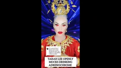 ARAH LEE OPENLY MOCKS DRINKING ADRENOCHROME ☠️