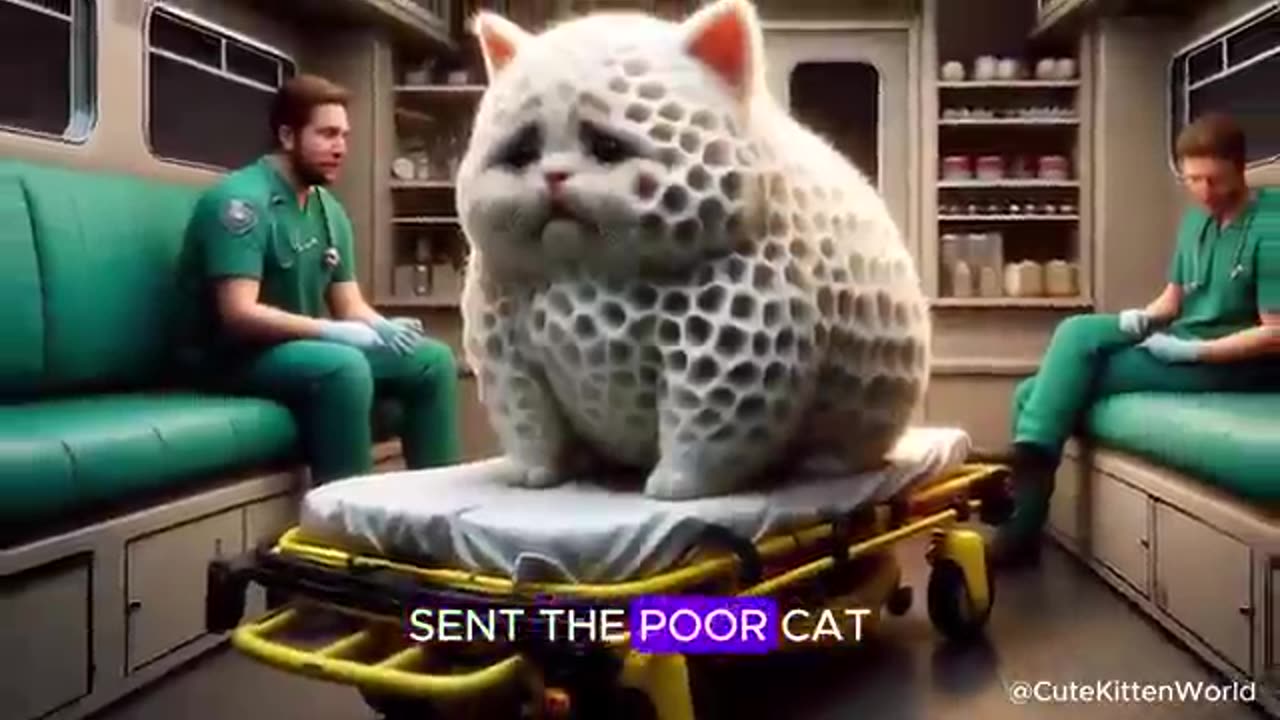 Poor Cat Infected with New Virus | Kind Doctor | Cute Cat 🦠🧑‍⚕️🐱 #cat #aicats
