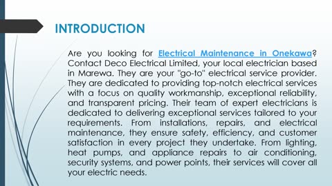 Are you looking for Electrical Maintenance in Onekawa?