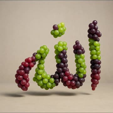 Allah pak name with grapes 🍇