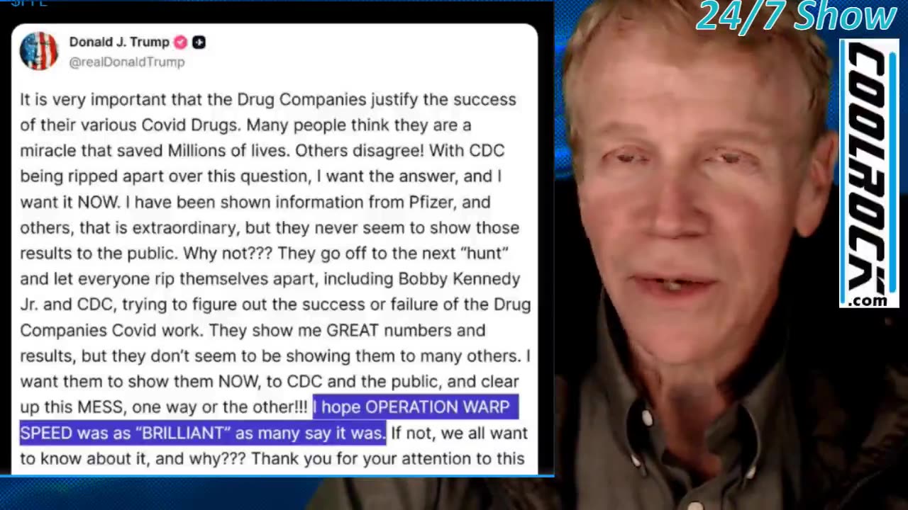 Conspiracy Monday - Trump now questioning the vaccine safety