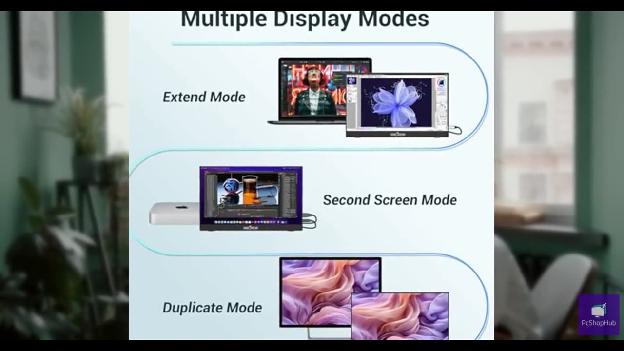 InnoView Portable Monitor, 15.6 Inch FHD 1080P HDMI USB C Second External Monito