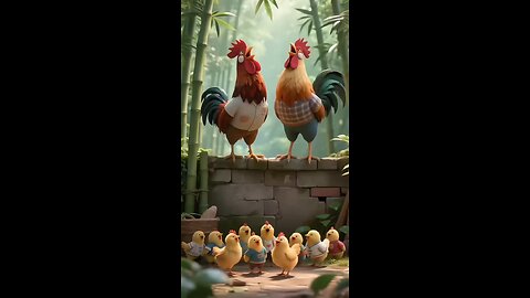 Cute Rooster and Chicks Animation 🐓🐥Cute Rooster and Chicks Animation 🐓🐥Cute Rooster and