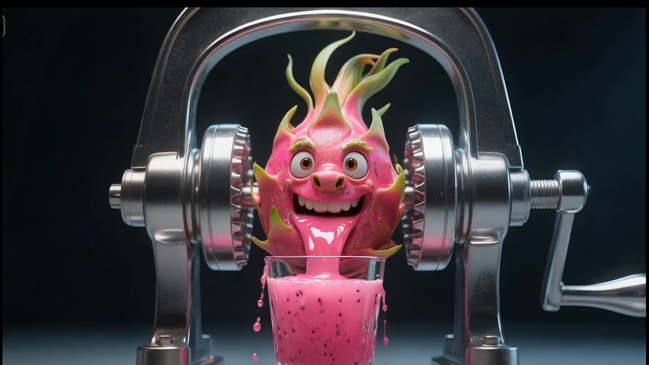Squeezing juice from an unusual fruit