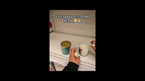 FART SPRAY PRANK ON A WALLMART WORKER