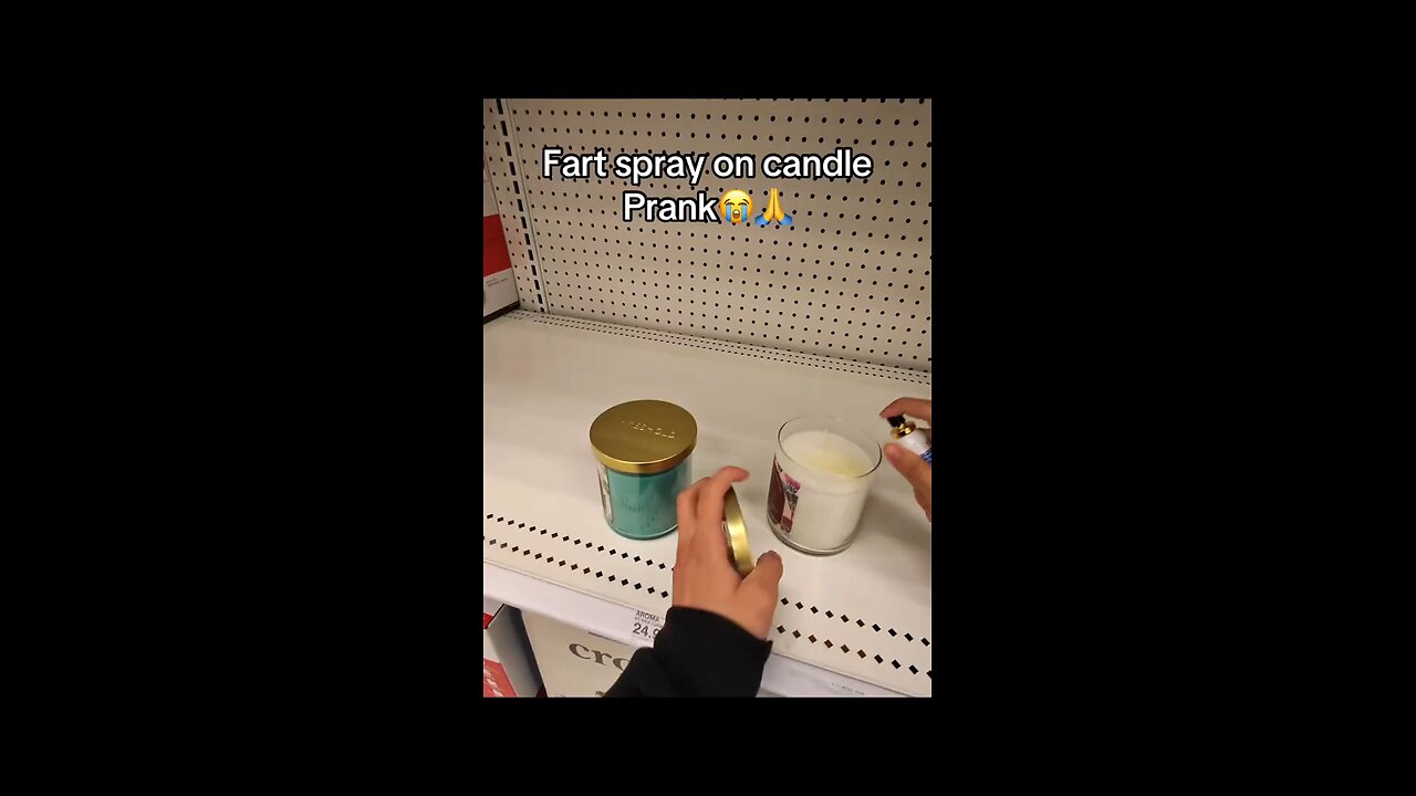FART SPRAY PRANK ON A WALLMART WORKER