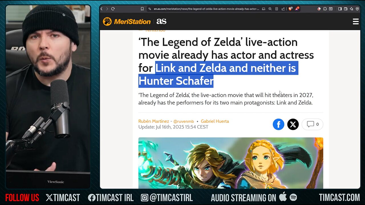 Hunter Schafer NOT ZELDA, Nintendo Announces NEW CAST, Woke Activists ARE LOSING IT | Tim Pool