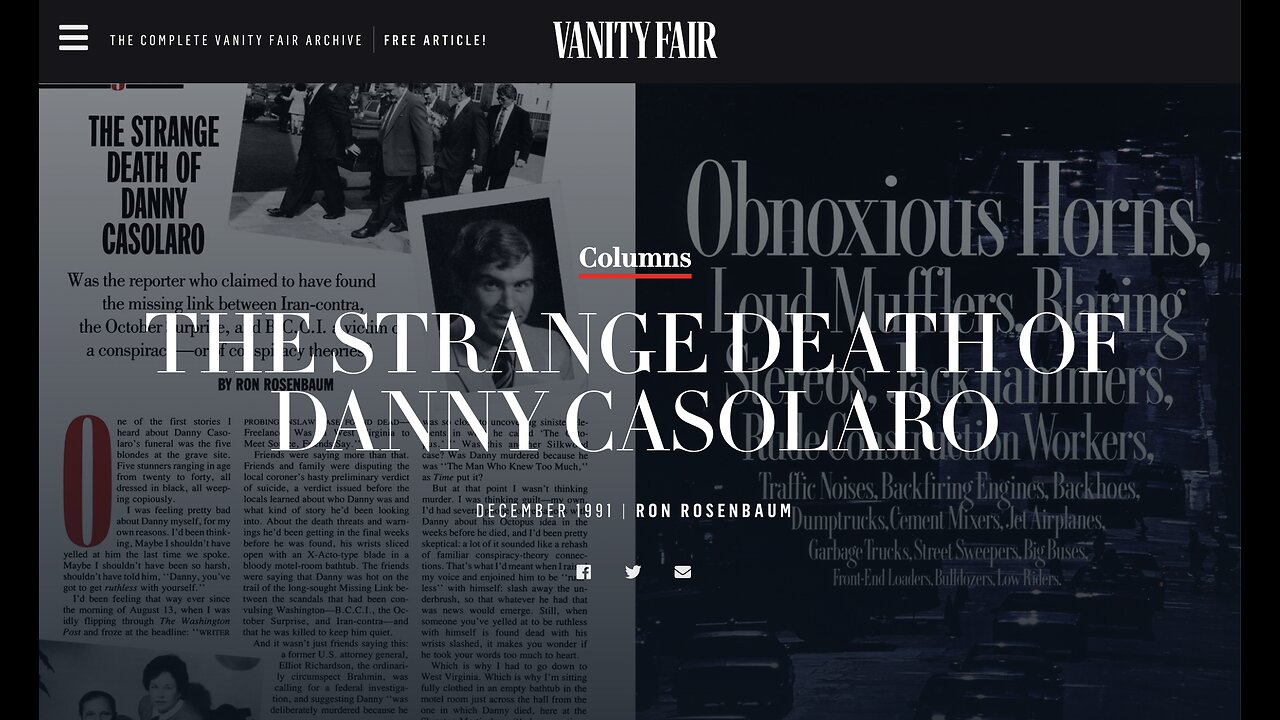 Inslaw, Promis and the Strange Death of Danny Casolero with Researcher Albert Lanier. (2022)