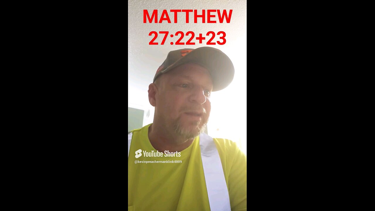 MATTHEW 27:22+23 "THE BLOOD OF JESUS AND THE CROSS ! INEVITABLE ! PREDESTINED REDEMPTION !