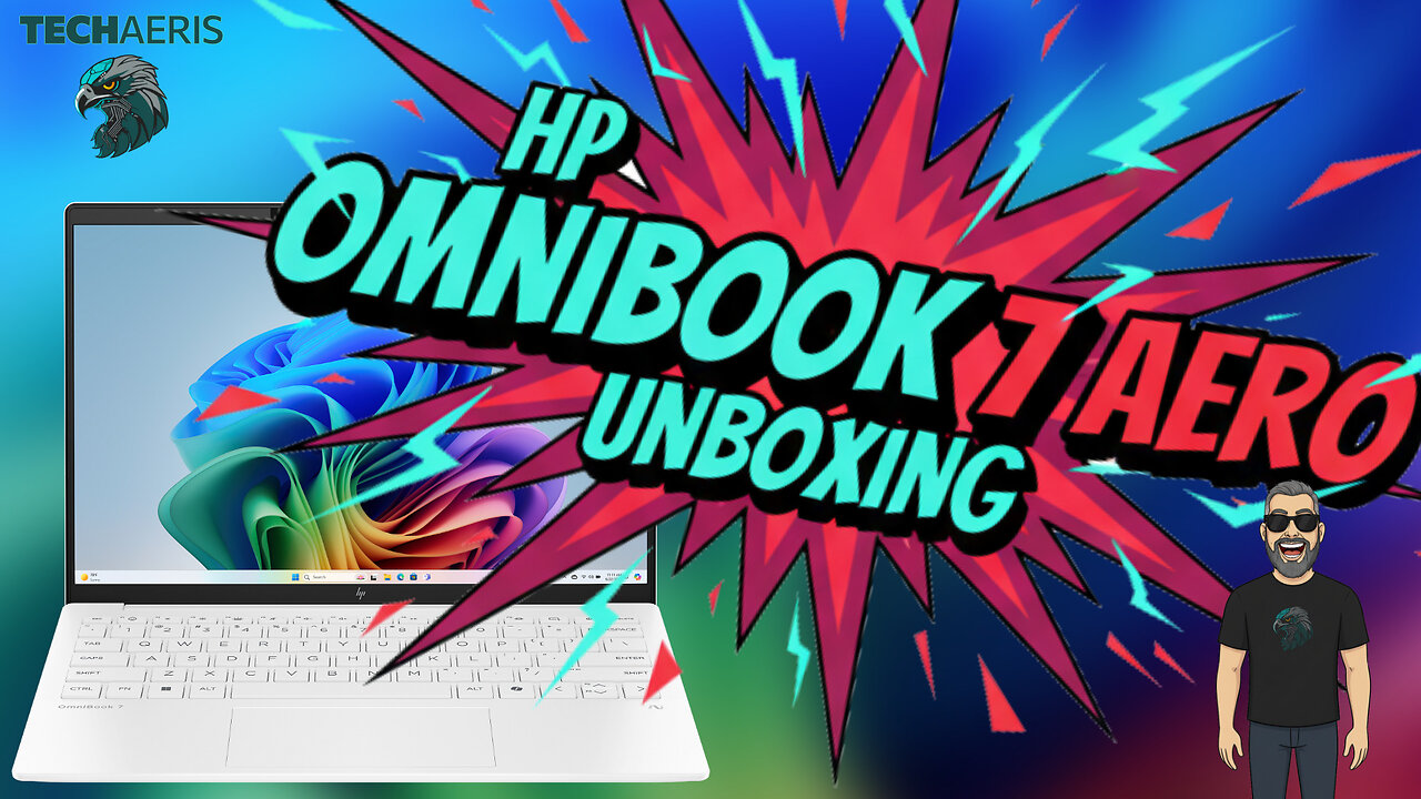 HP OmniBook 7 Aero Unboxing 13.3" Glacier White