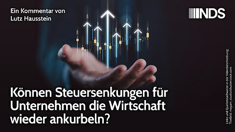 Können Steuersenkungen für Unternehmen die Wirtschaft wieder ankurbeln? | Lutz Hausstein NDS-Podcast
