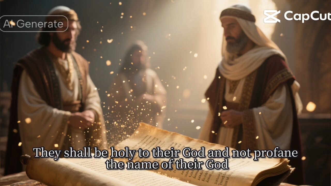 They shall be holy to their God and not profane the name of their God.” — Leviticus 21:6 (ESV)