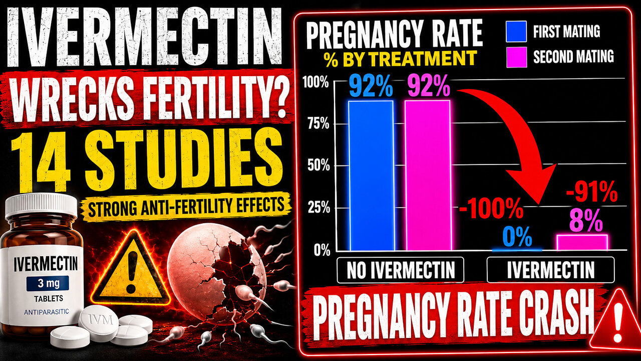 Ultimate Guide To Ivermectin's Strong Anti-Fertility Effects: 14 Studies Showing It Wrecks Fertility