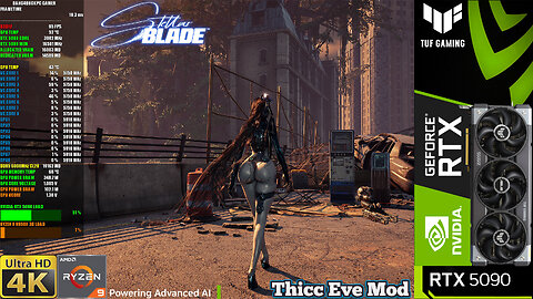 Stellar Blade, Thicc Eve Mod ,Max Settings, DLAA 4K | RTX 5090 | 9950X3D