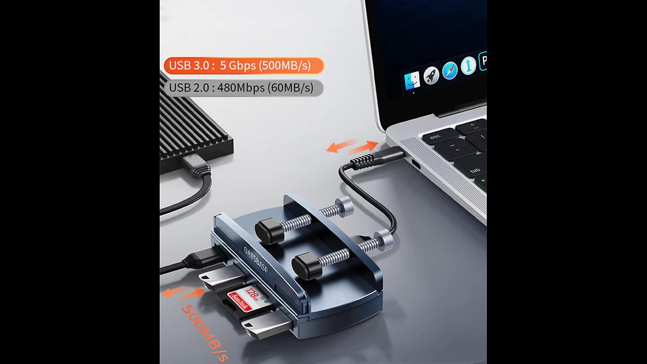 Detachable Clip-On Interface Expander and Hub